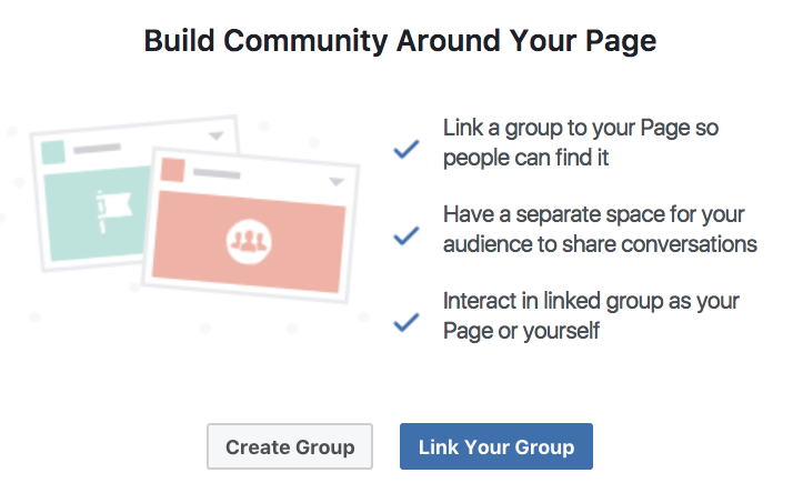 Facebook Page create Group
