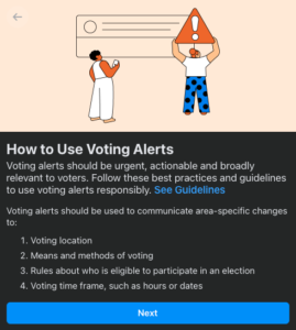 How to use Facebook Voting Alerts