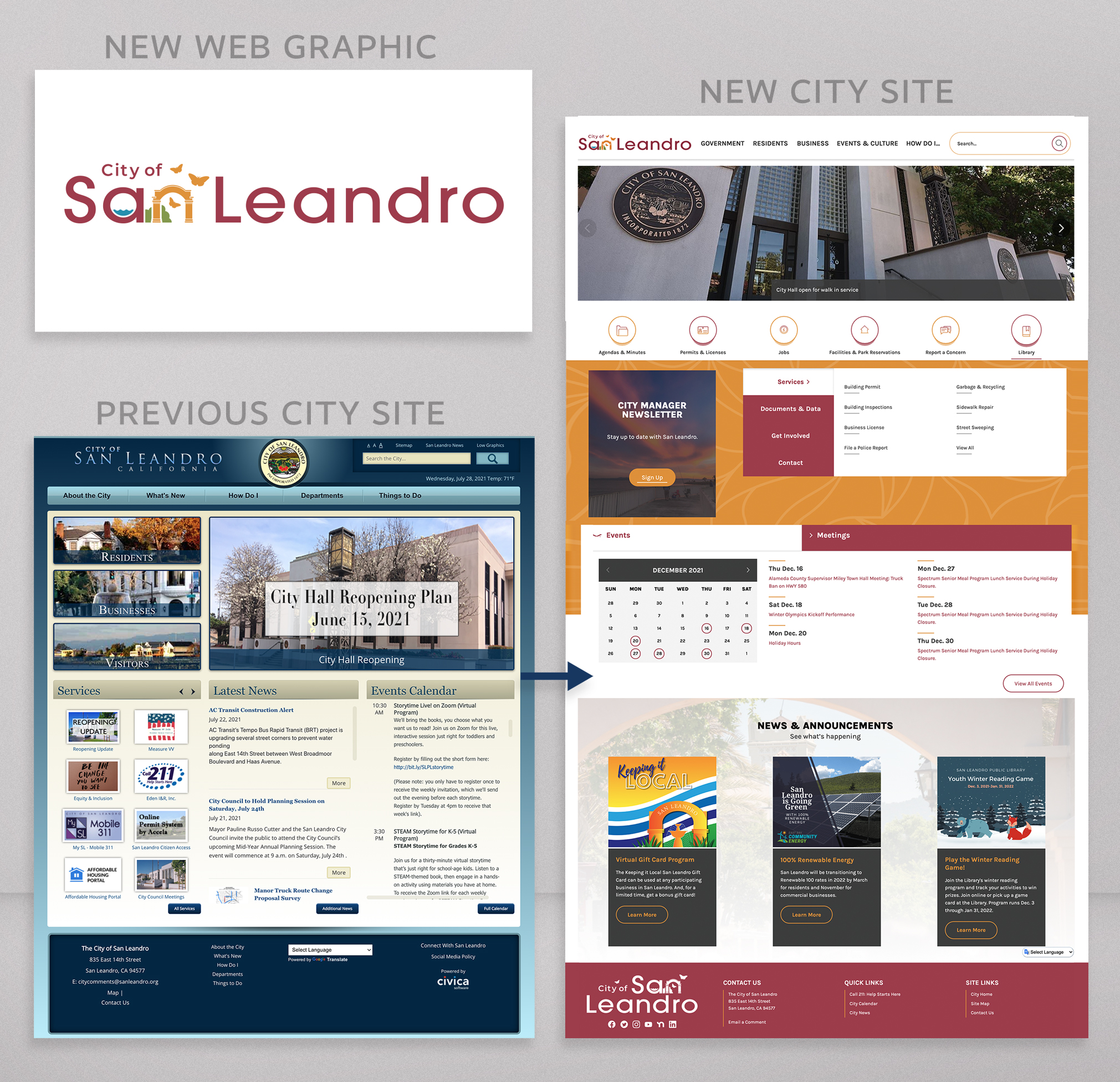 san leandro soft website rebrand