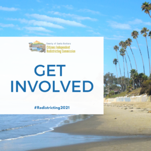 "Get Involved" flyer for the County of Santa Barbara.