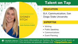 Sydney Fitch talent on tap education and expertise